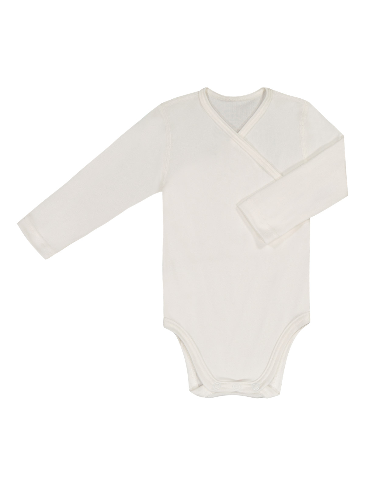 Baby body with long sleeves, silk